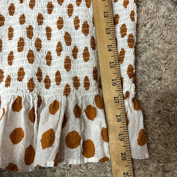 Baum und Pferdgarten size 8 Mynowa Polka Dot Organic Cotton Top Smocked - Picture 6 of 10